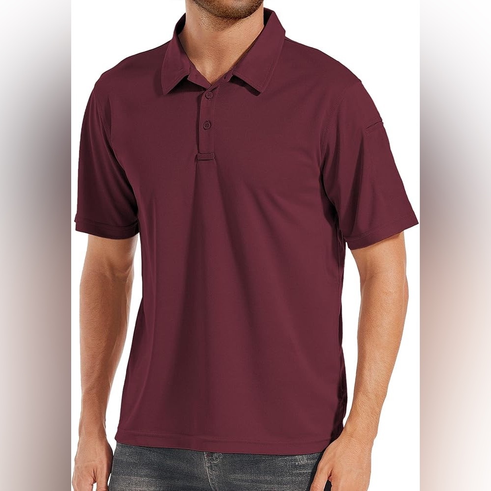 Men's Burgundy Polo Shirt